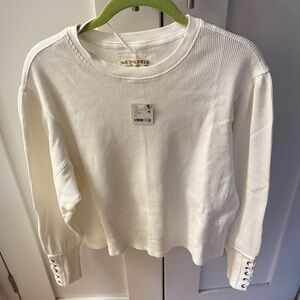 NWT Free People Ribbed Long Sleeve sweater - Size XS
